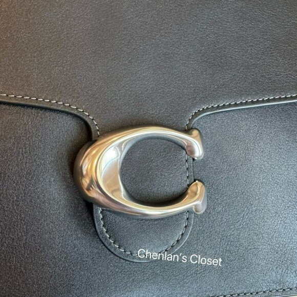Coach Authentic Black Tabby Shoulder Bag 30 Silver Hardware NWT - Picture 11 of 15